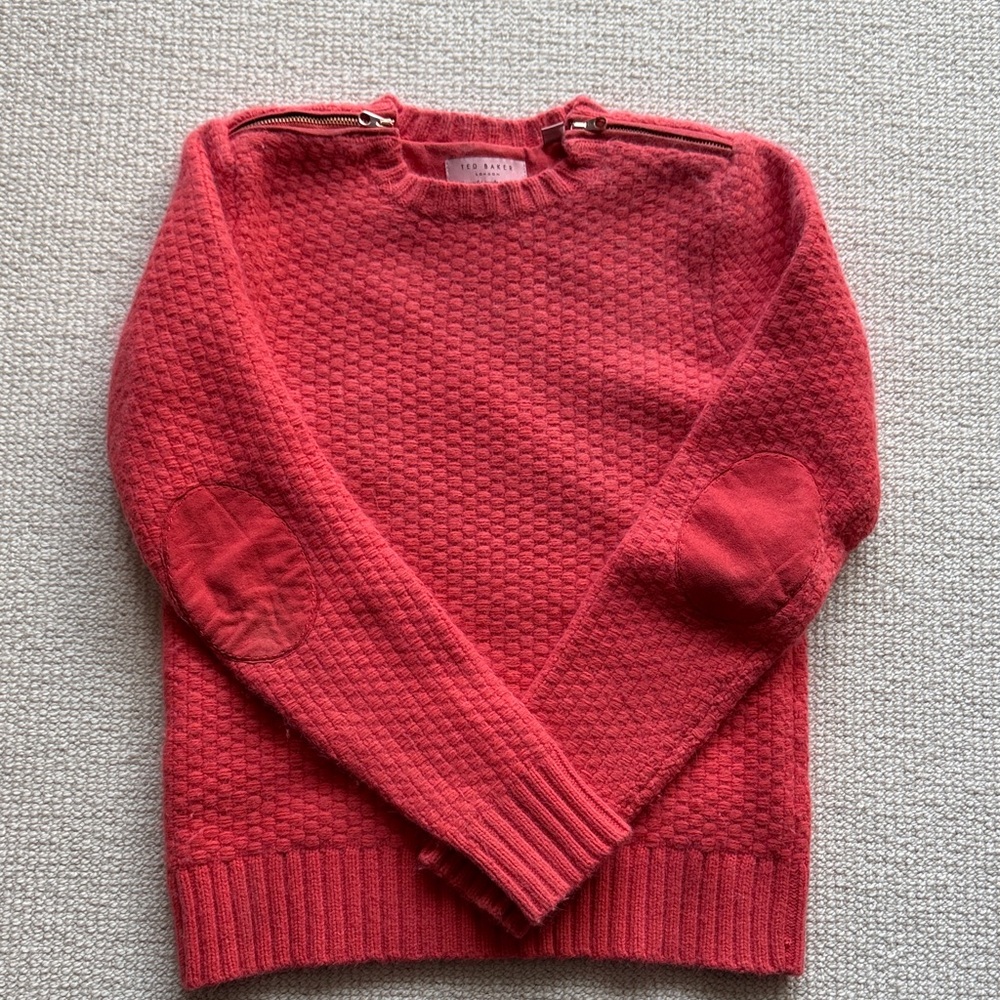 Hot Pink Textured Sweater